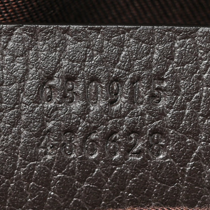 Gucci Monogram Dollar Calfskin Waist Pouch Beige Ebony Testa di Moro Marrone Scuro 7 of 10