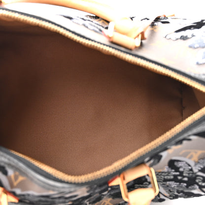 Louis Vuitton Monogram Fleur De Jais Sequins Speedy 30 5 of 11
