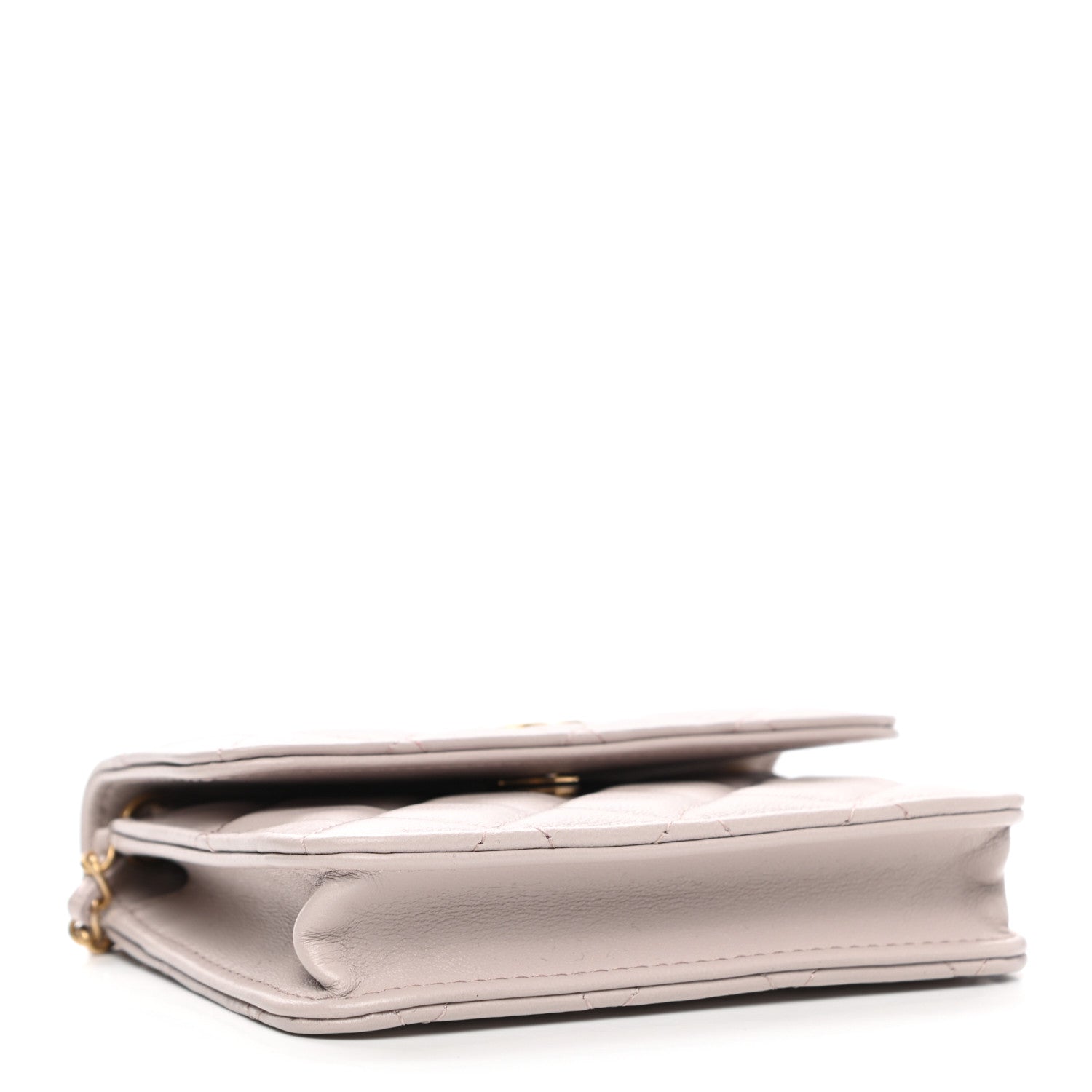 Chanel Lambskin Quilted Pearl Crush Clutch With Chain Light Purple 4 of 12