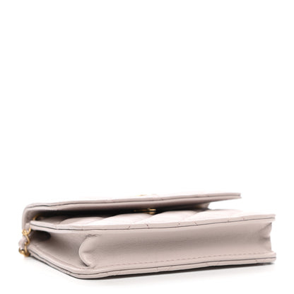 Chanel Lambskin Quilted Pearl Crush Clutch With Chain Light Purple 4 of 12