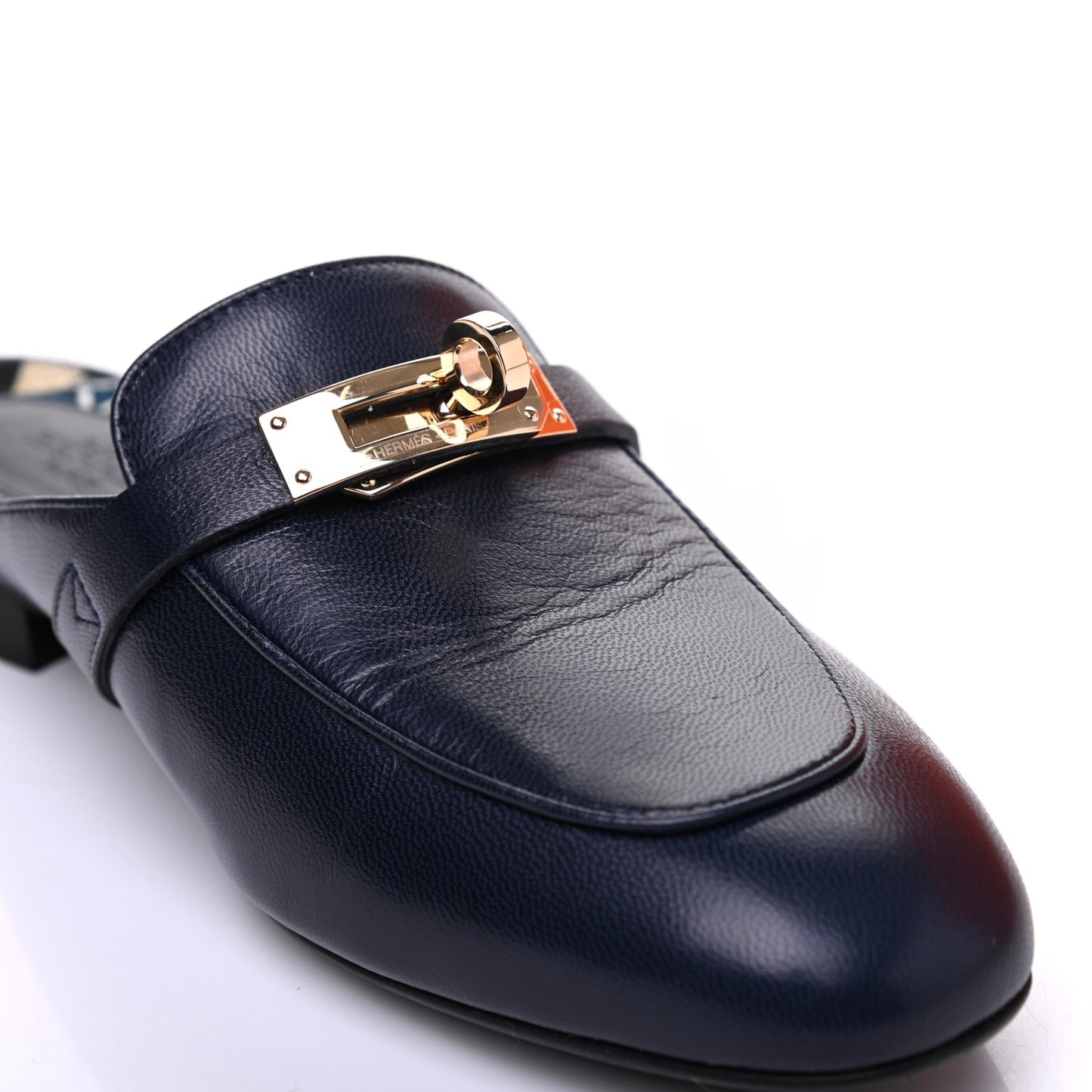 Goatskin Oz Mules 35 Bleu Indigo
