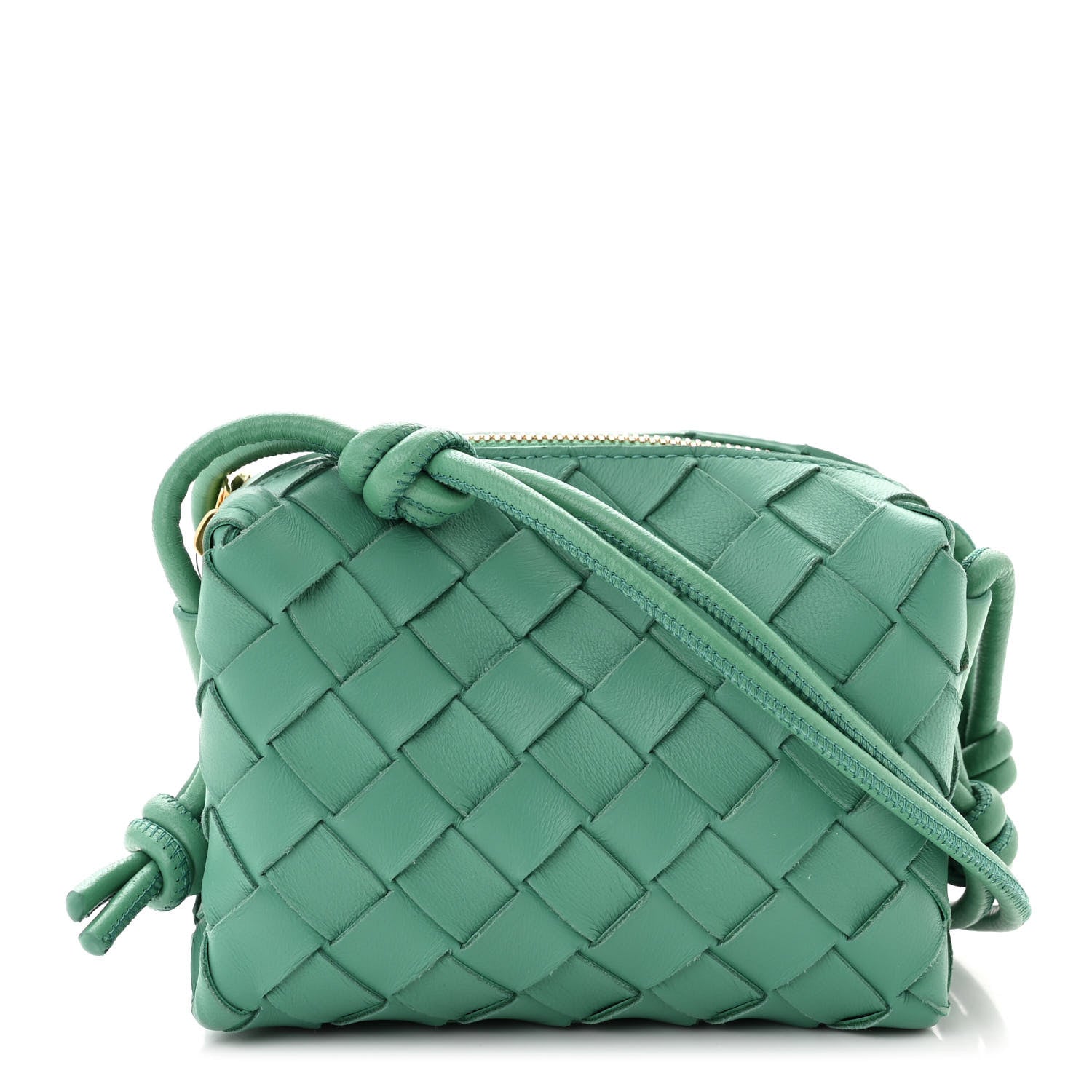 Bottega Veneta Nappa Intrecciato Candy Loop Camera Bag Mermaid 1 of 9