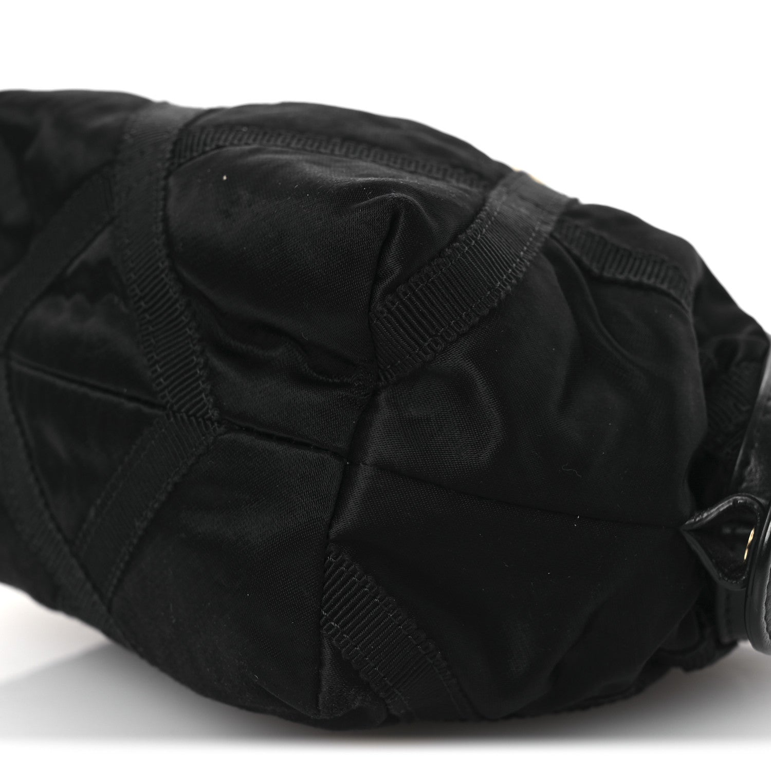 Chanel Nylon Grosgrain Quilted Lifestyle Clutch With Chain Black 10 of 11