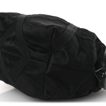 Chanel Nylon Grosgrain Quilted Lifestyle Clutch With Chain Black 10 of 11