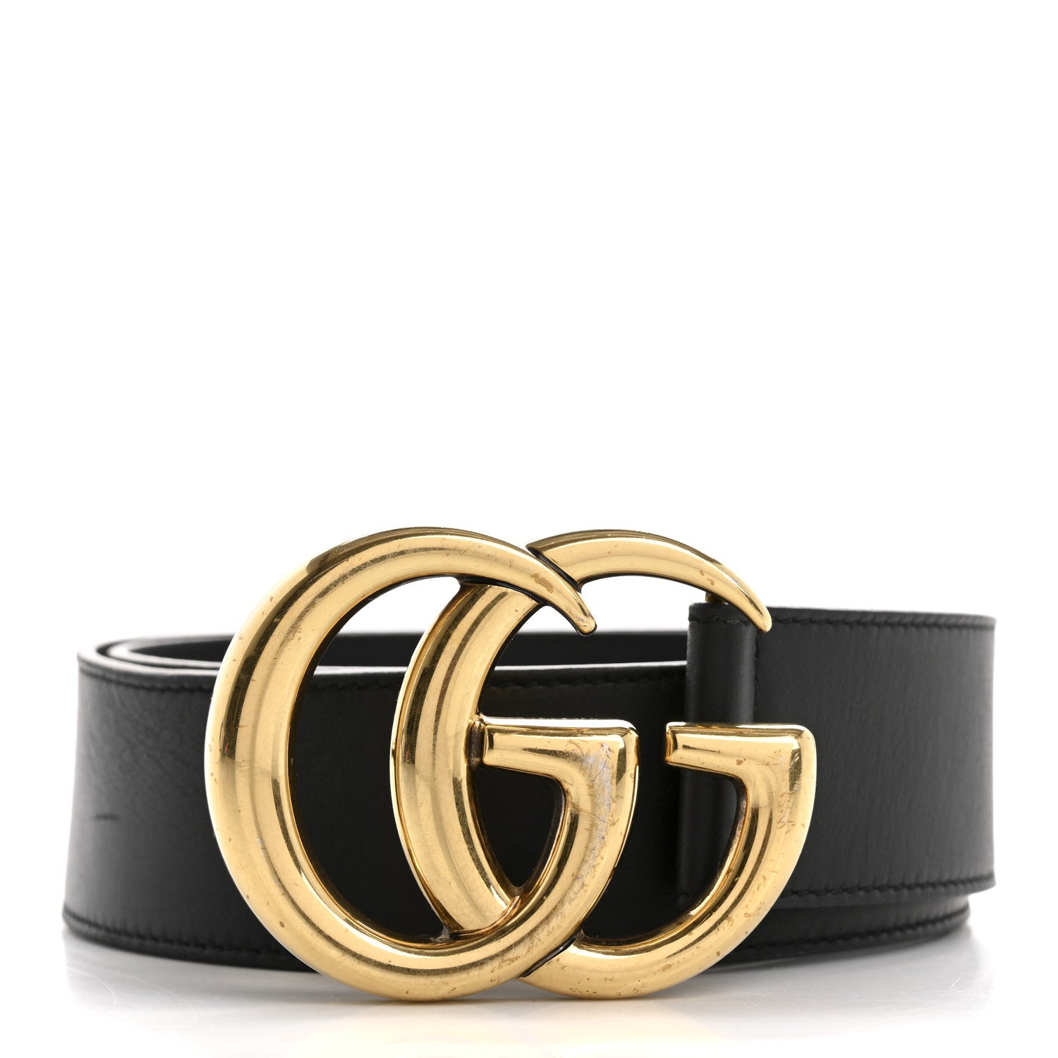 Gucci Calfskin Double G 40mm Belt 75 30 Black 1 of 8