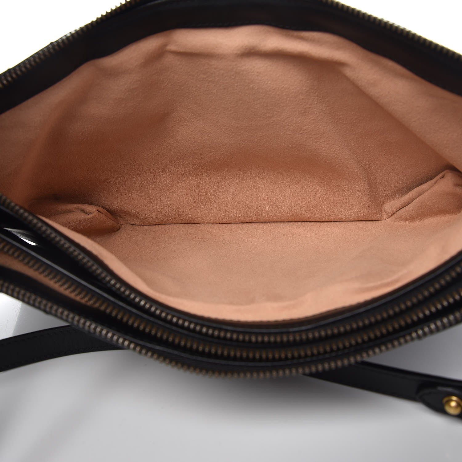 Gucci Calfskin Matelasse GG Marmont Double Zip Chain Bag Black 9 of 9
