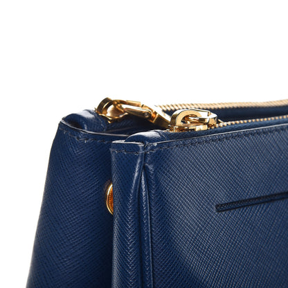 Prada Saffiano Large Galleria Double Zip Tote Bluette 10 of 15