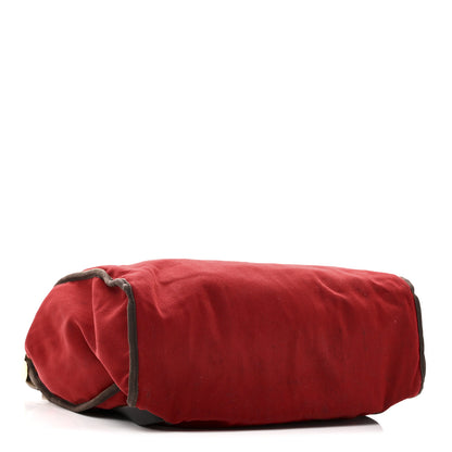 Hermes Toile Vache Calfskin Herbag 30 PM Backpack Orange Red 4 of 10