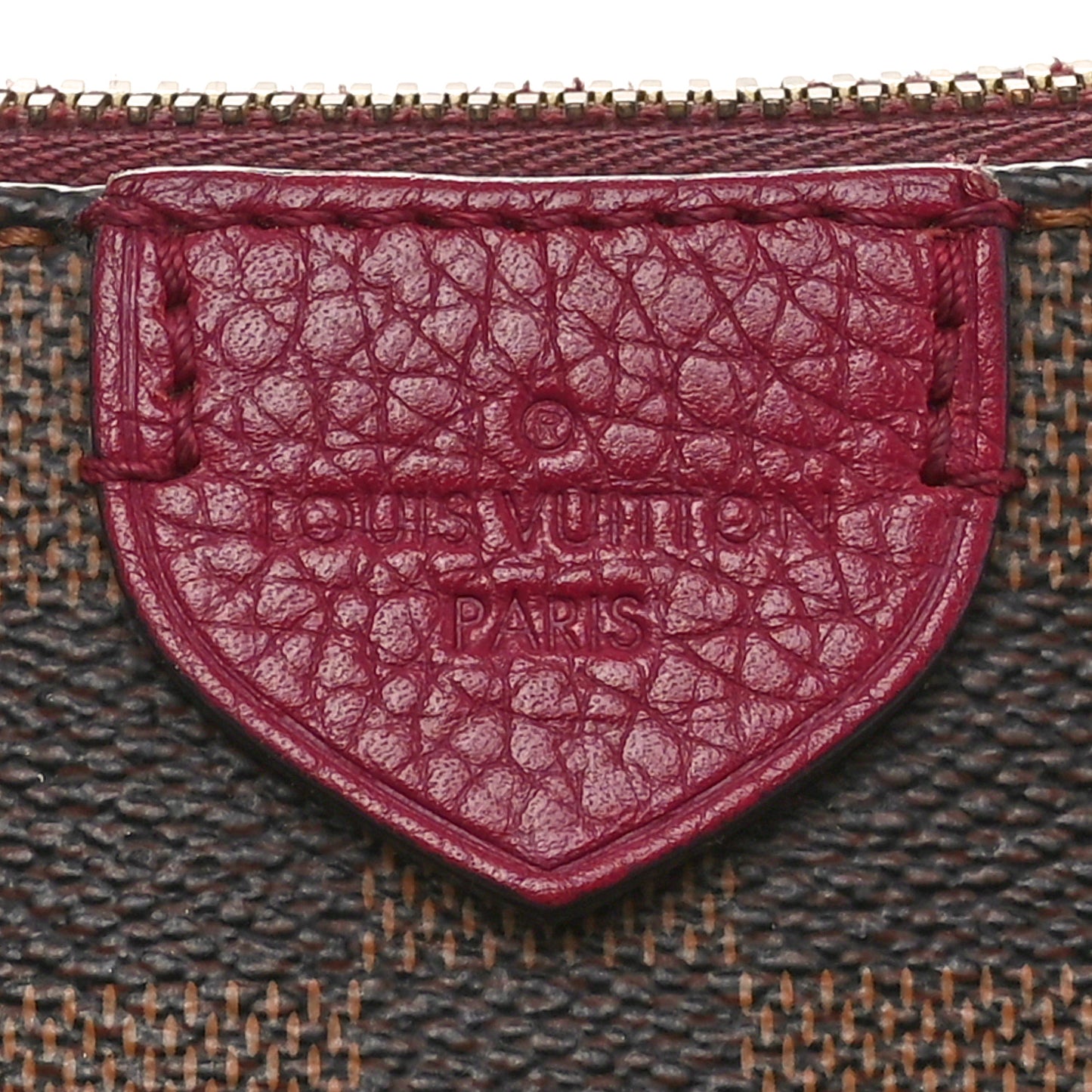 Damier Ebene Cuir Taurillon Hyde Park Fuchsia