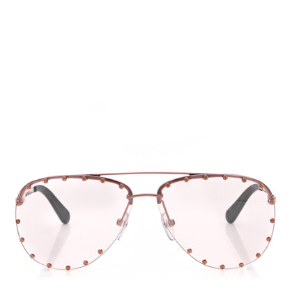 Louis Vuitton Metal The Party Aviator Sunglasses Z1207U Pink 2 of 8