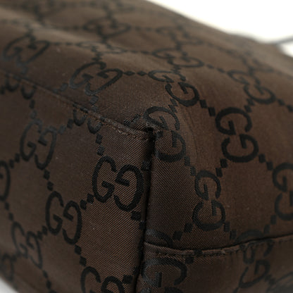 Gucci Nylon Monogram Flat Messenger Bag Brown 17 of 18