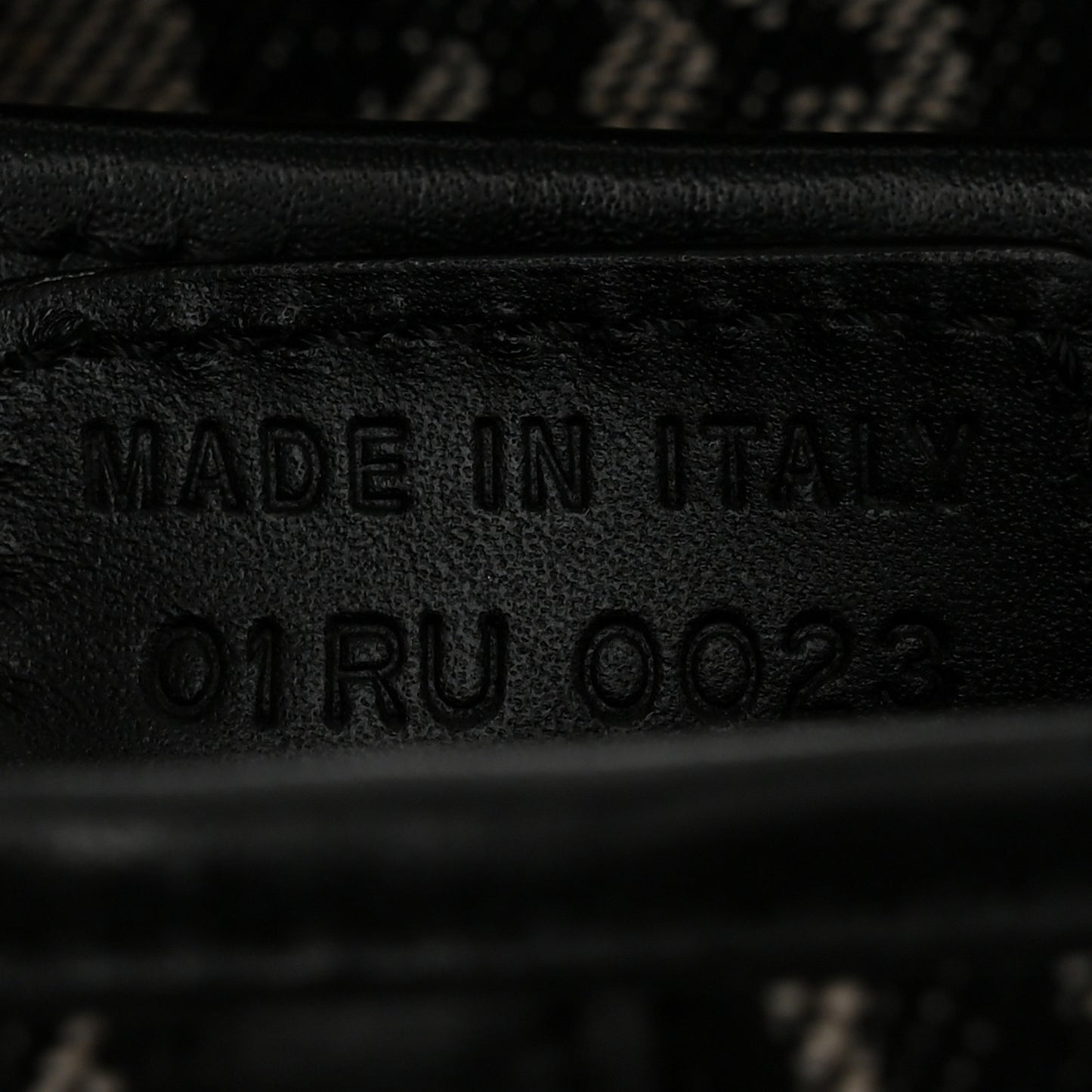 Monogram Saddle Bag Black