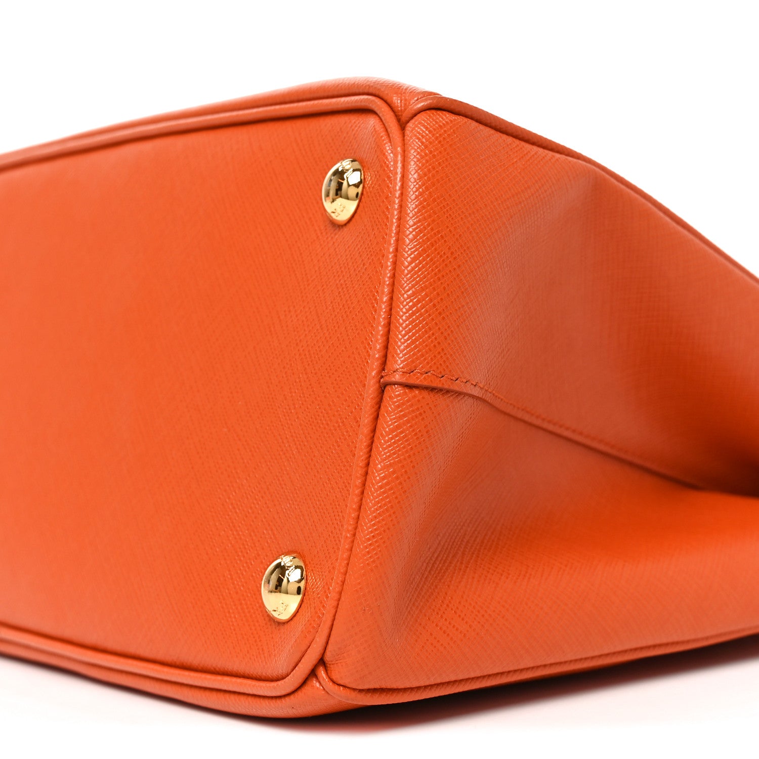 Prada Saffiano Lux Small Galleria Double Zip Tote Papaya 9 of 10