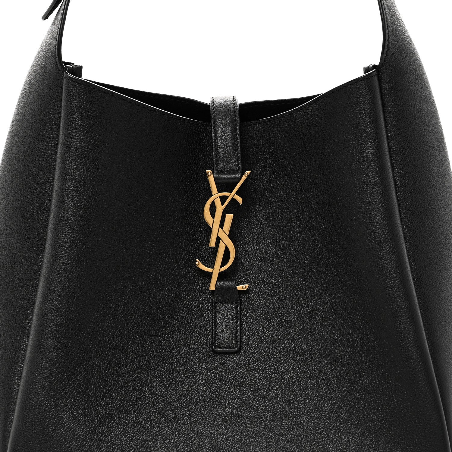 Saint Laurent Smooth Calfskin Small Le 5 A 7 Soft Hobo Black 7 of 10