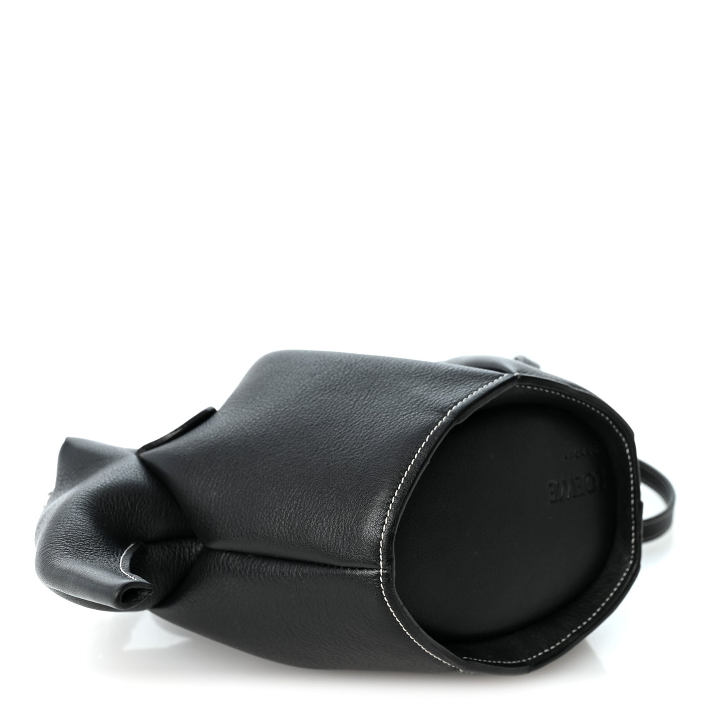 Calfskin Mini Elephant Crossbody Bag Black
