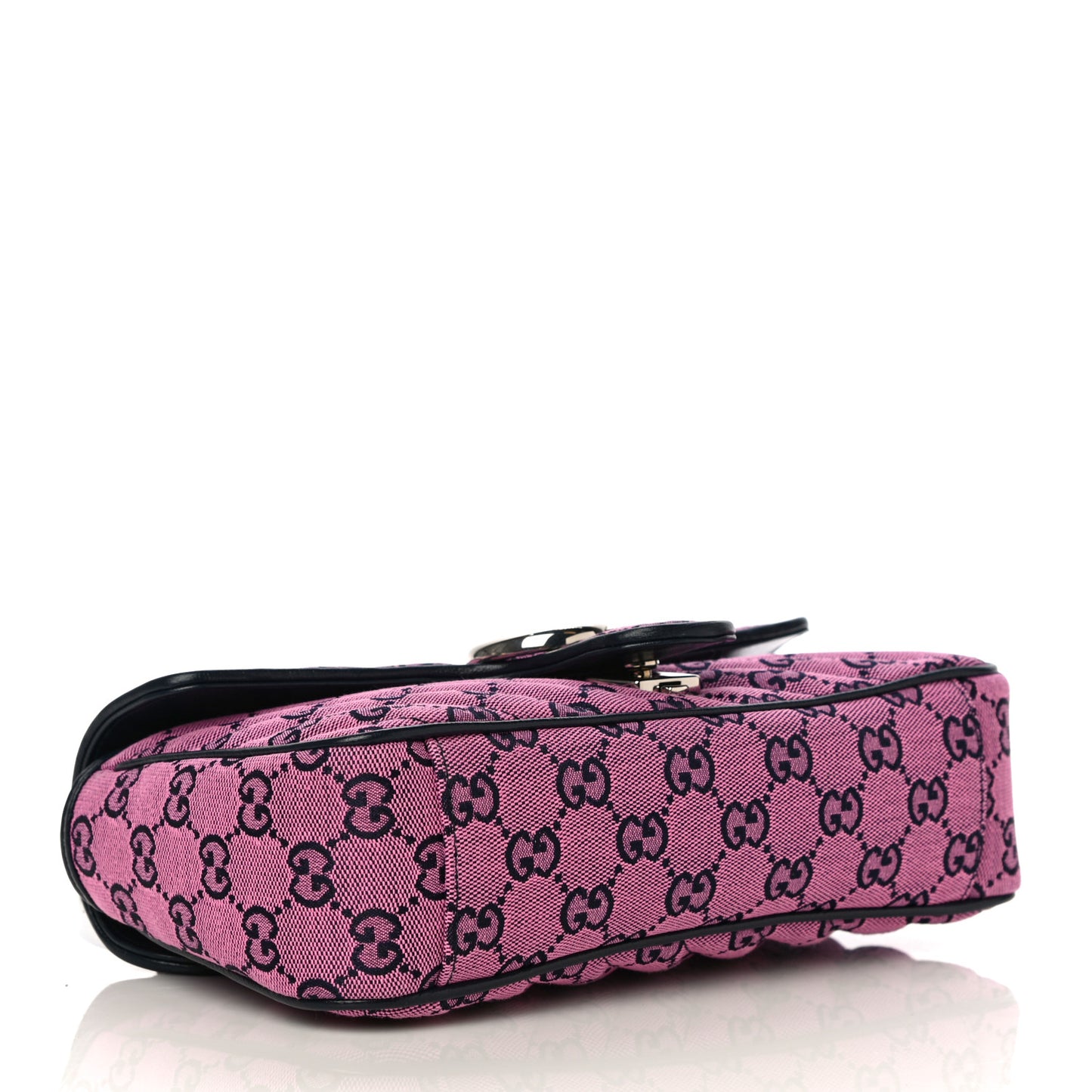 Monogram Multicolor Matelasse Diagonal Small GG Marmont Shoulder Bag Pink Blue