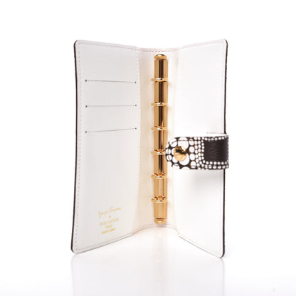 Louis Vuitton Monogram Kusama Town Small Ring Agenda White 5 of 7