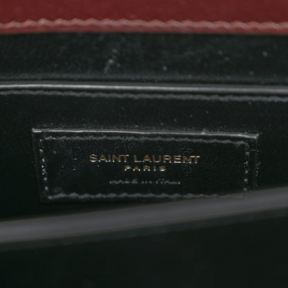 Saint Laurent SAINT LAURENT Calfskin Mini Classic Monogram Cassandra Top Handle Rouge Legion 5 of 8