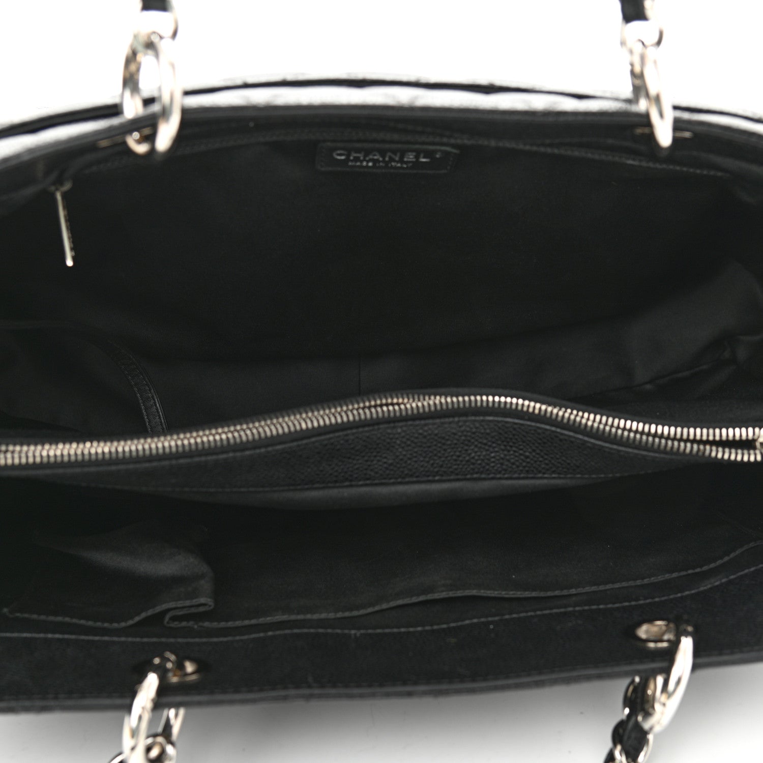 Chanel Caviar Quilted XL Grand Shopping Tote GST Black 4 of 11