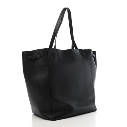Celine Soft Grained Calfskin Medium Belt Cabas Phantom Black 3 of 9