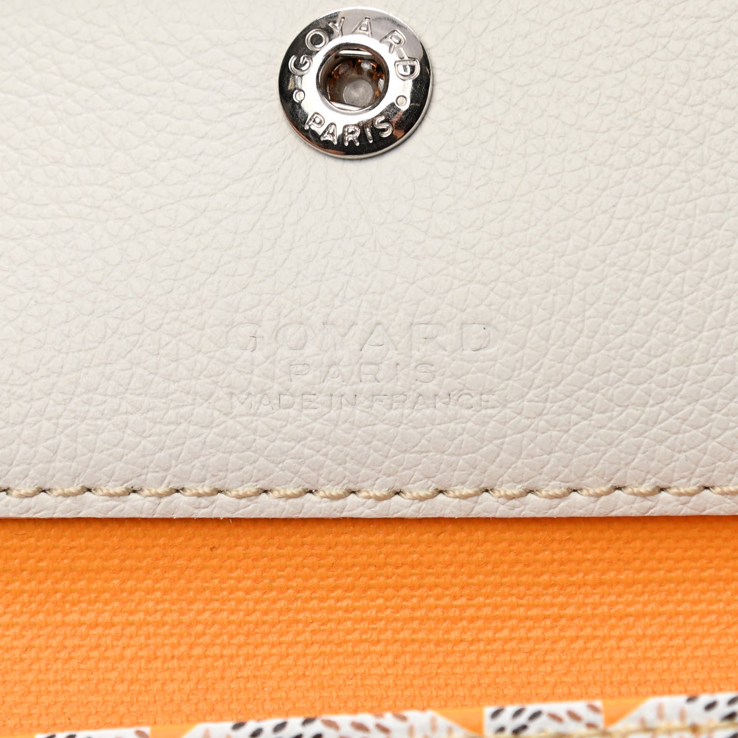Goyard Goyardine Saint Louis Claire Voie PM White Orange 7 of 11