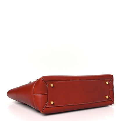 Bottega Veneta French Calfskin Maxi Intrecciato Medium Arco Red 4 of 15
