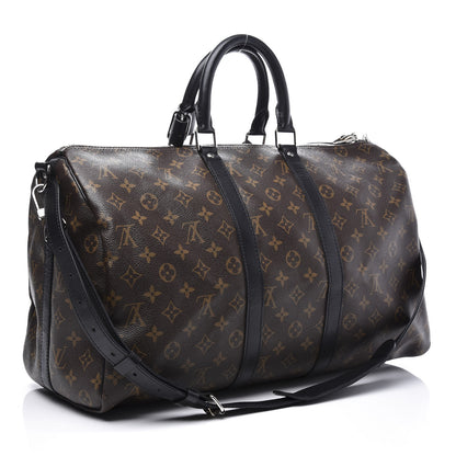 Louis Vuitton Monogram Macassar Keepall Bandouliere 45 2 of 11