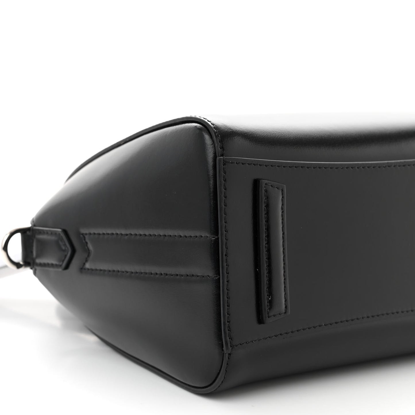 Shiny Lord Calfskin Mini Antigona Black