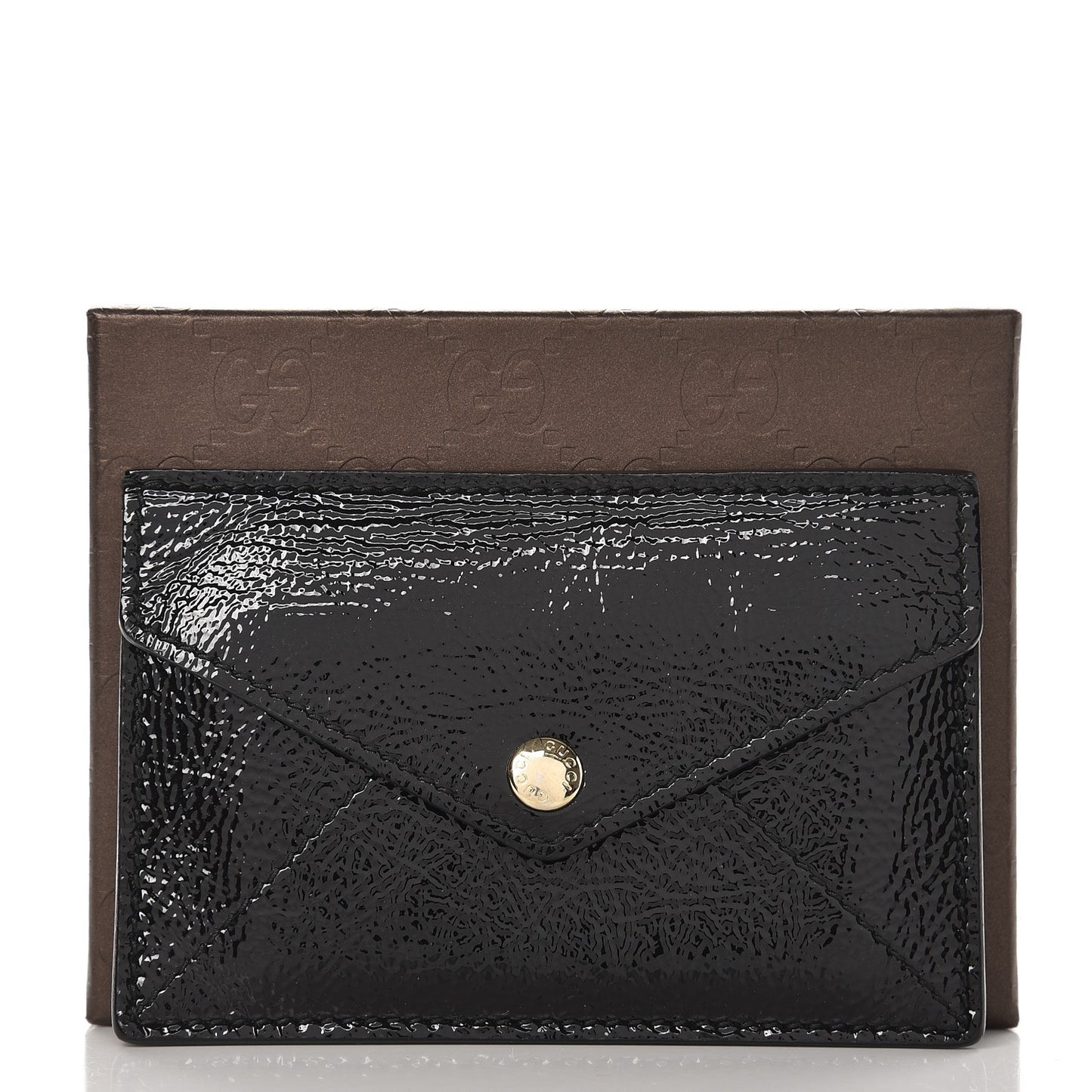 Patent Soho Envelope Card Case Black