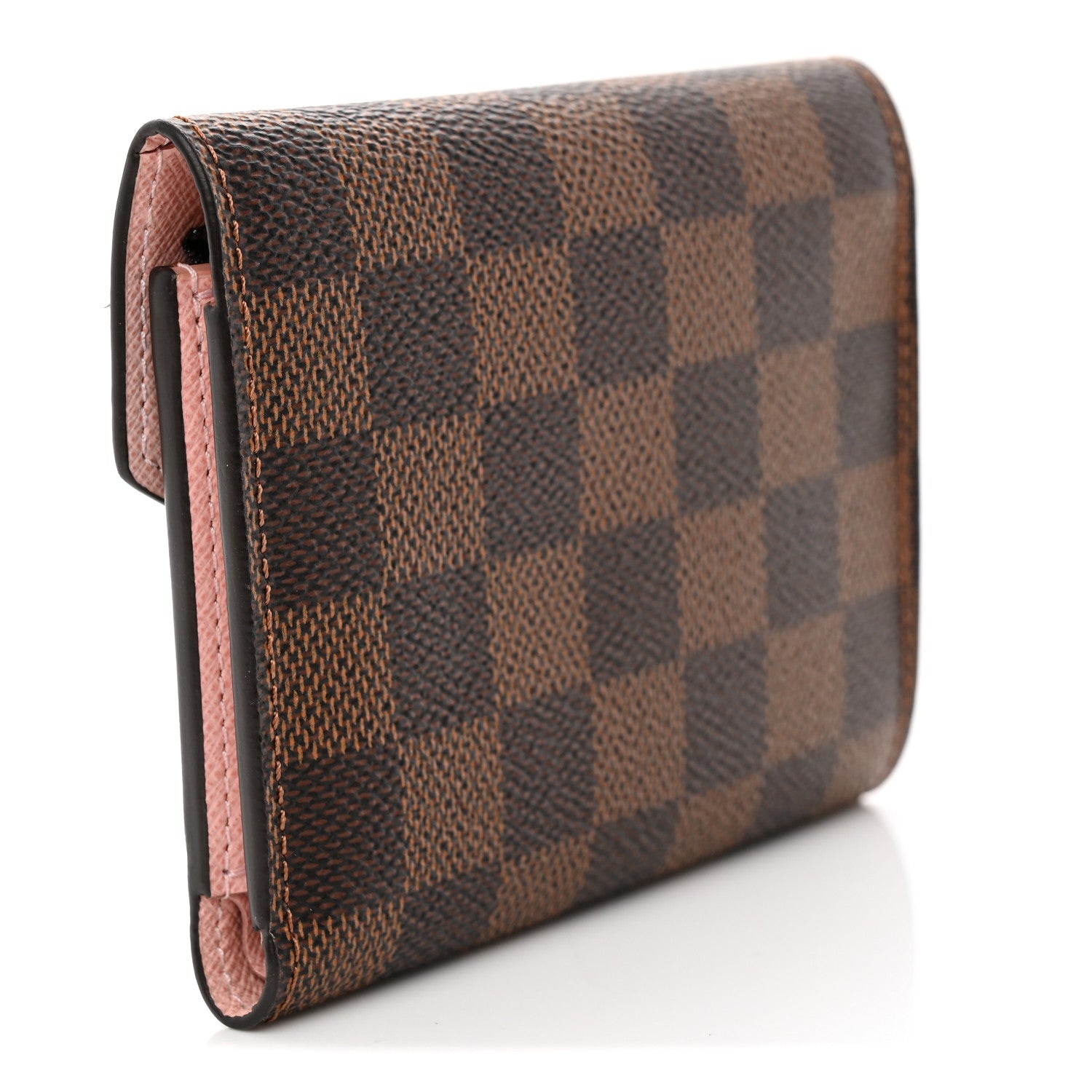 Louis Vuitton Damier Ebene Victorine Wallet Rose Ballerine 3 of 7