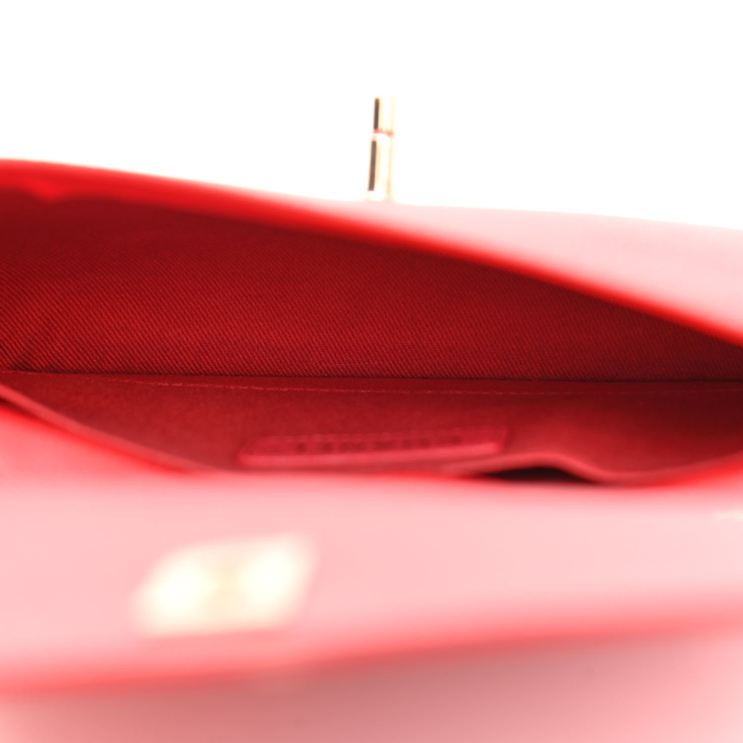 Chanel Caviar Flap CC Shoulder Bag Red 4 of 9