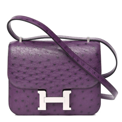 Hermes Ostrich Constance 18 Violine 1 of 20
