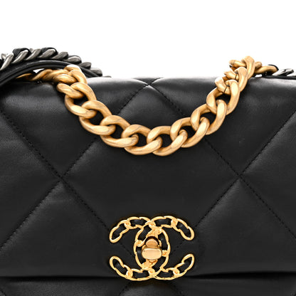 Chanel Lambskin Quilted Medium Chanel 19 Flap Black 8 of 11