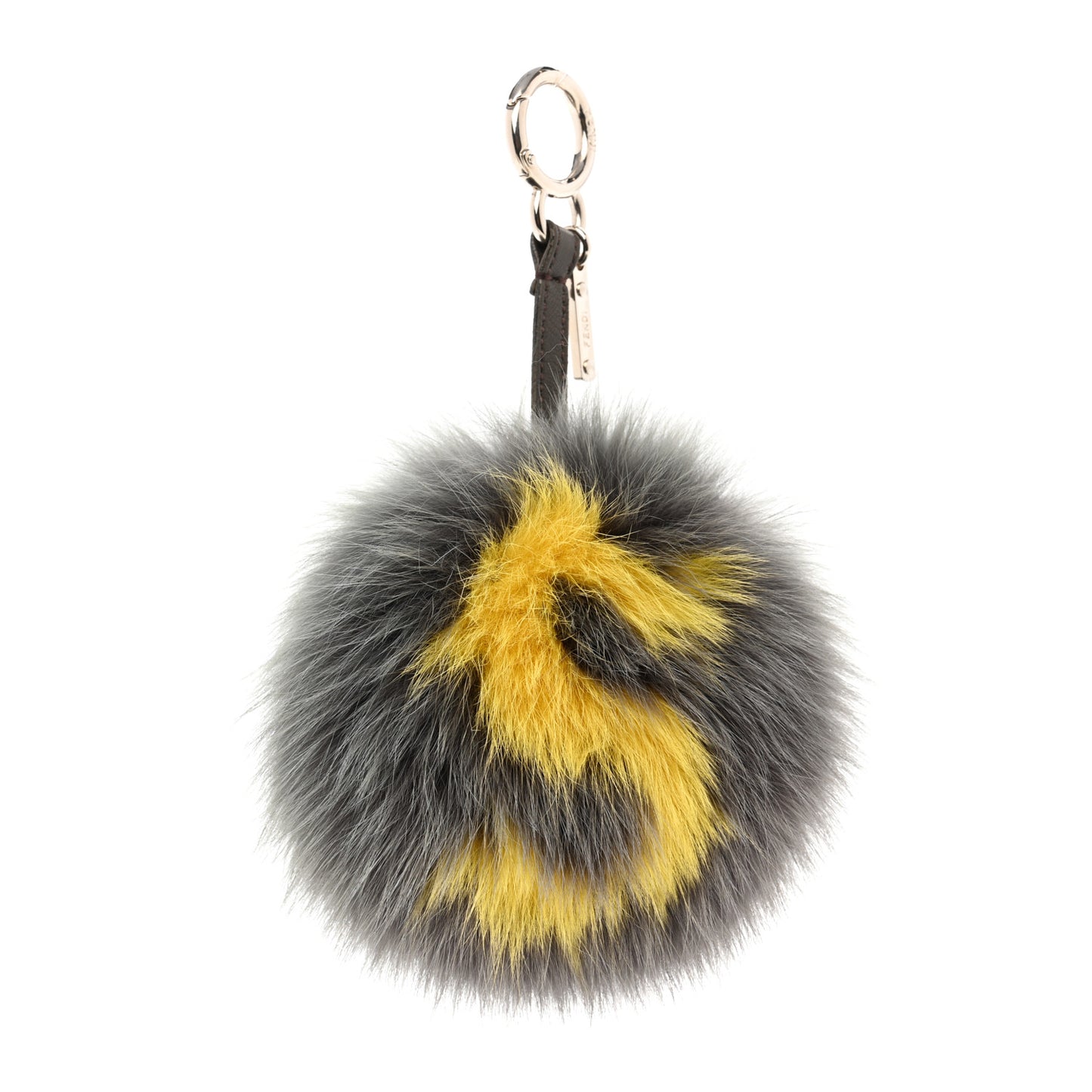 Fox Fur S ABCharm Bag Charm Grey Yellow