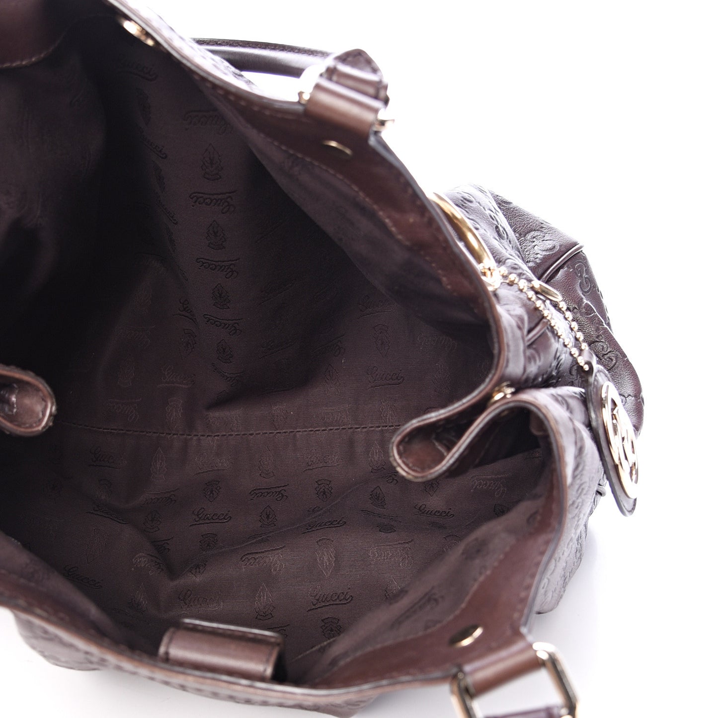 Guccissima Medium Sukey Tote Chocolate