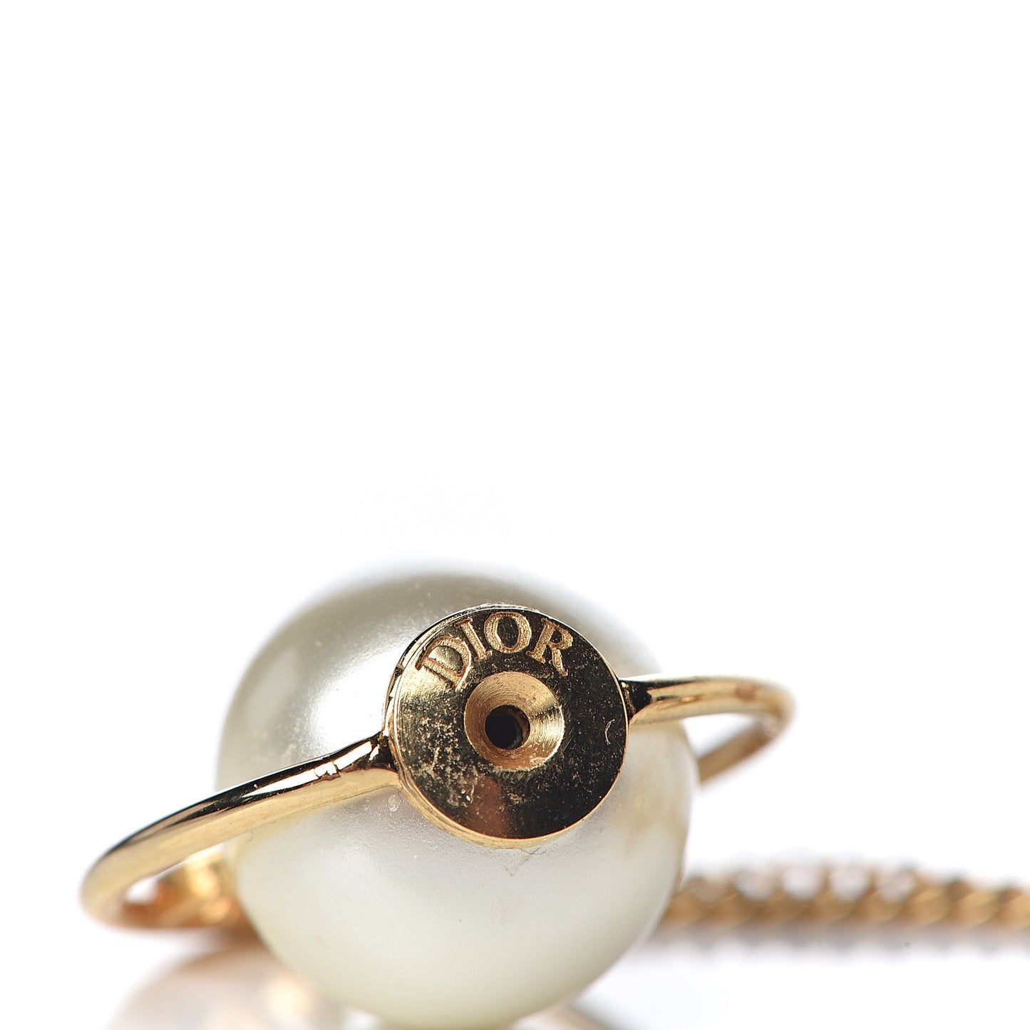 Pearl Tribales Dangle Chain Earrings Gold
