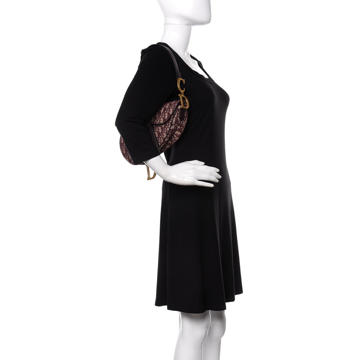 Oblique Saddle Bag Burgundy