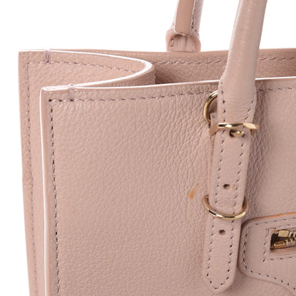 Balenciaga Grained Calfskin Gold Metallic Edge Hardware Papier Mini A4 Tote 8 of 8