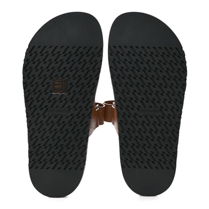 Hermes Calfskin Womens Chypre Sandals 37 Naturel 5 of 8