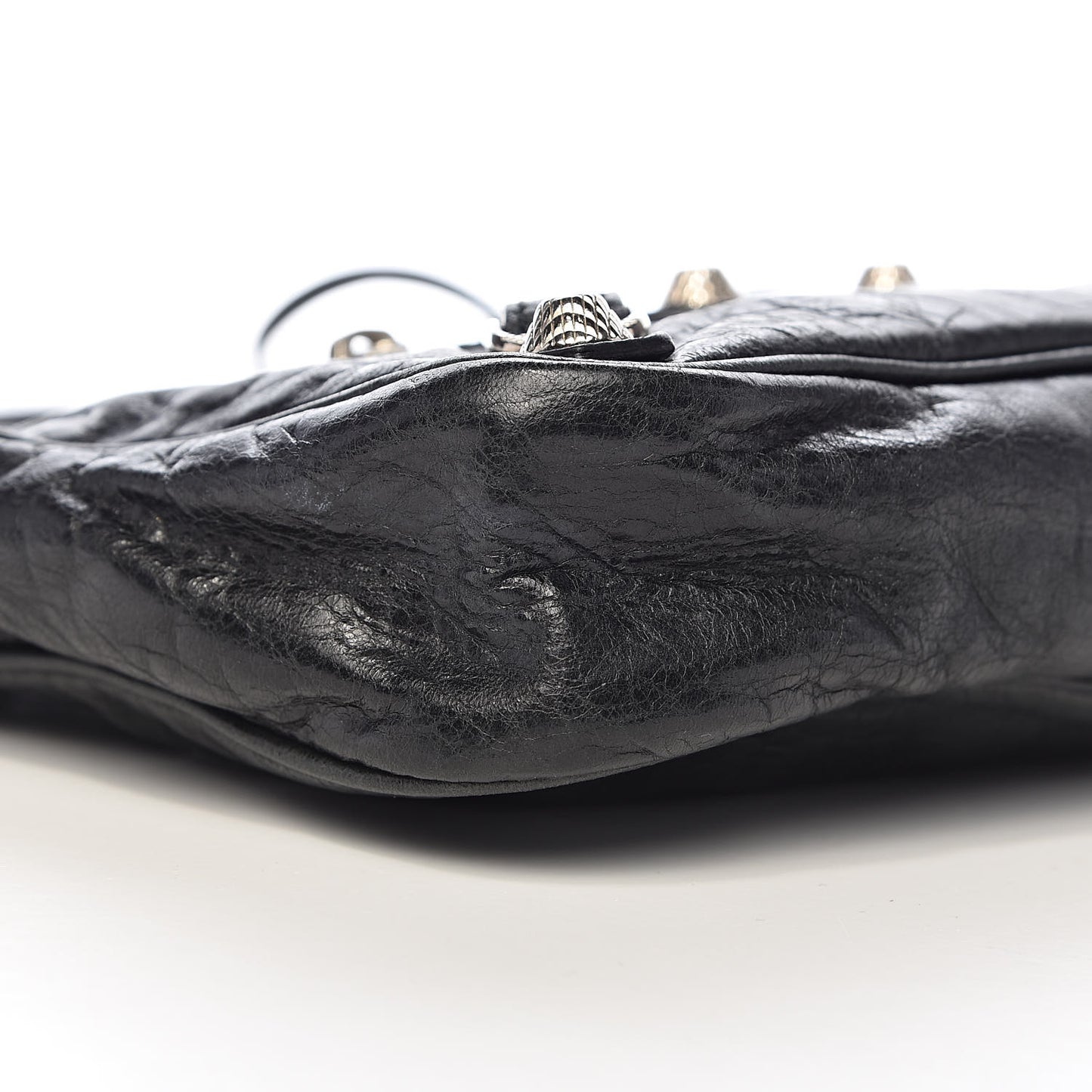 Agneau Giant 12 Silver Hardware Hip Black