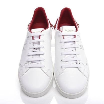 Valentino Garavani Calfskin Womens Backnet Sneakers 39 White Rosso Valentino 5 of 11