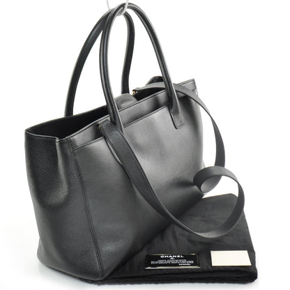 Chanel Caviar Cerf Executive Shopper Tote Black GHW 3 of 11