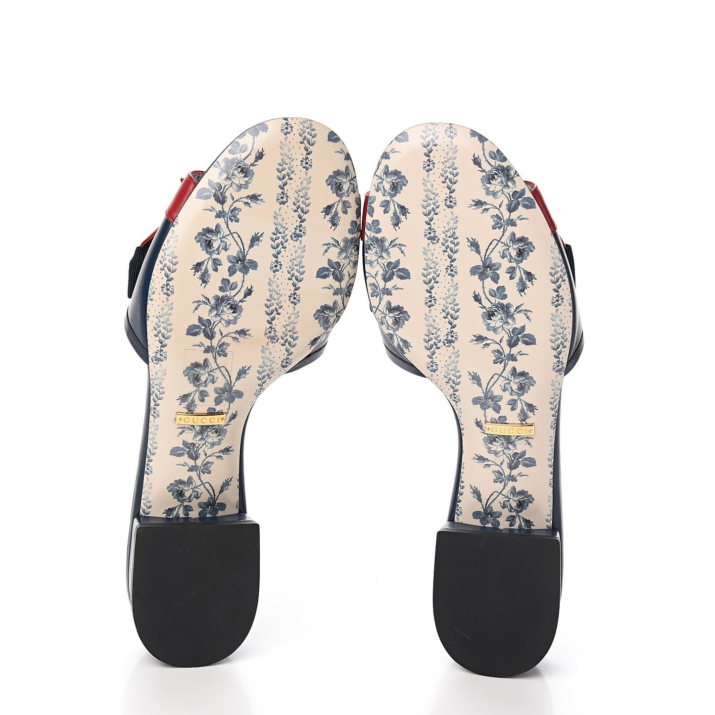 Malaga Kid Sackville Web Bow Slide Sandals 36.5 Navy