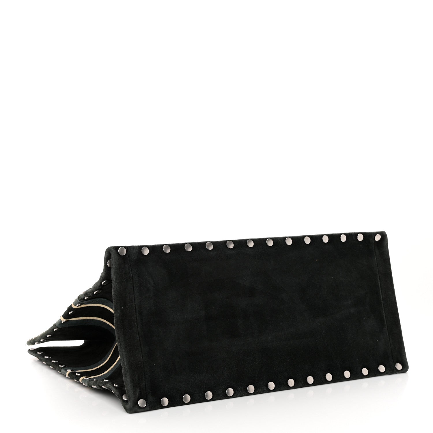 Christian Dior Suede Large Sea Book Tote Black 4 of 14