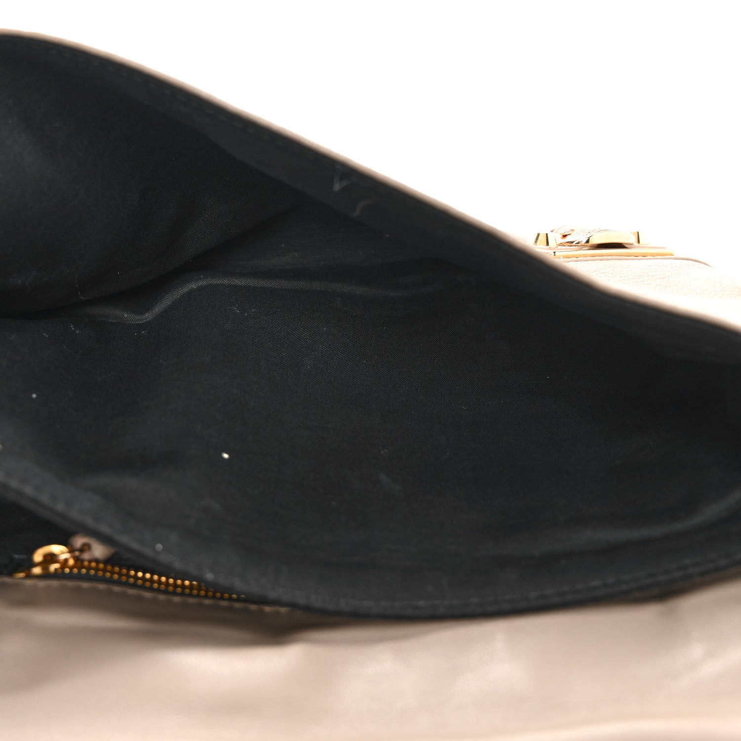Balenciaga Chevre Gold Metallic Edge Hardware Envelope Clutch Gris Taupe 6 of 10