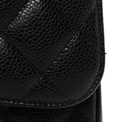 Chanel Caviar Quilted Jumbo Double Flap Black 13 of 14