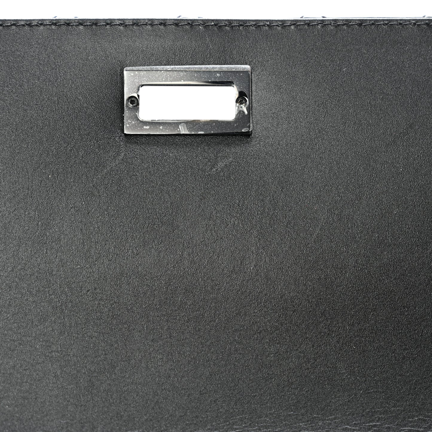 Patent Calfskin Quilted Reissue 2.55 Clutch So Black
