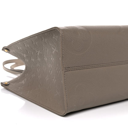 Louis Vuitton Empreinte Monogram Giant Onthego MM Tourterelle 7 of 9