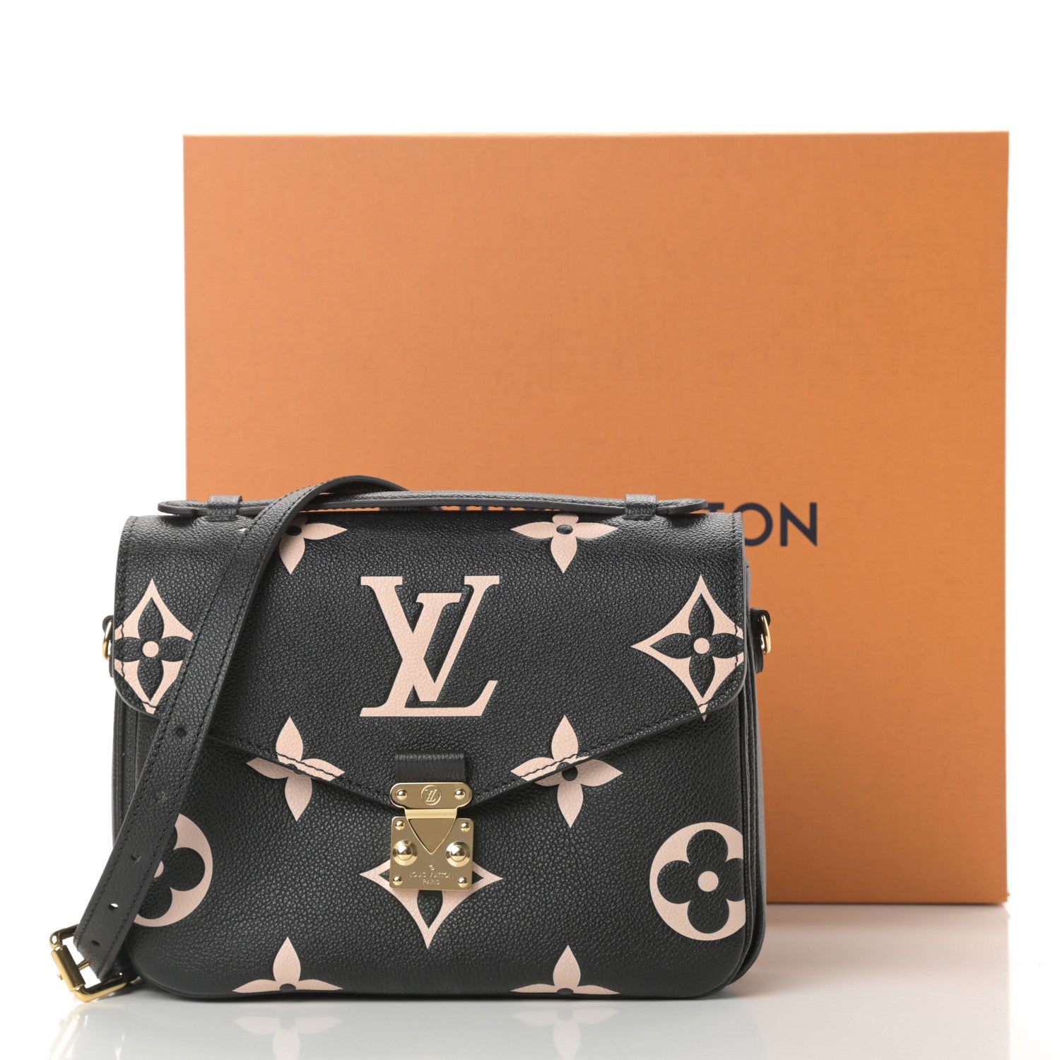 Louis Vuitton Empreinte Monogram Giant Pochette Metis Black Beige 11 of 11