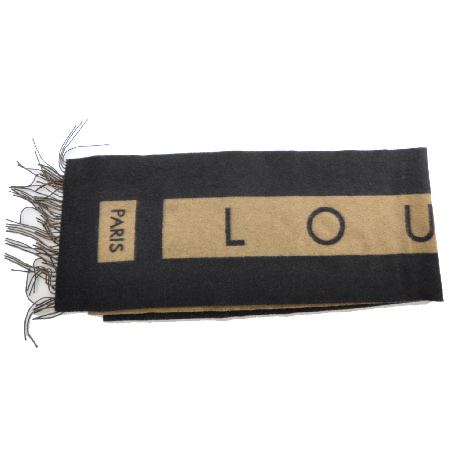Louis Vuitton Cashmere Baroda Fringe Scarf Beige 5 of 5